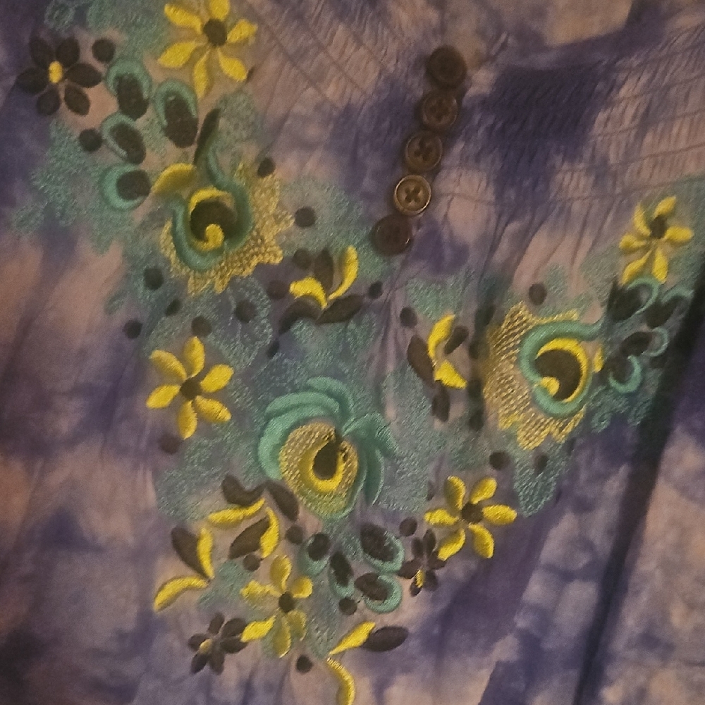 EUC ONE WORLD Tie-Dye Top - Picture 5 of 6
